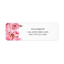 Etiqueta de la dirección de retorno de la ducha de