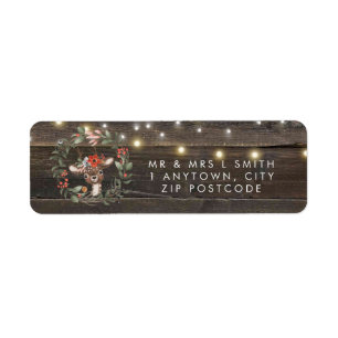 etiqueta de la dirección de retorno de la ducha de