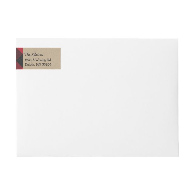 Etiqueta de la dirección de retorno de la fiesta d (Anverso)