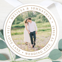 Etiqueta de la dirección de retorno de la foto de 