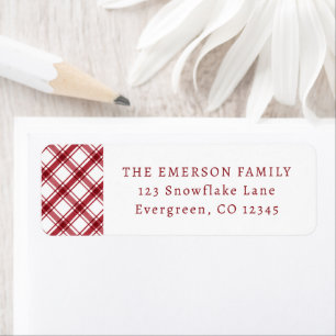 Etiqueta de la dirección de retorno de la placa ro