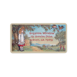 Etiqueta de la dirección de retorno de las aves de