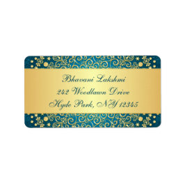 Etiqueta de la dirección de retorno de los desplaz