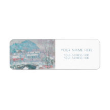 ETIQUETA DE LA DIRECCIÓN DE RETORNO DE MONET "SAND