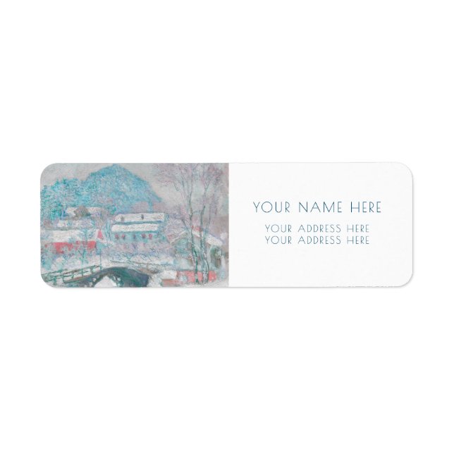 ETIQUETA DE LA DIRECCIÓN DE RETORNO DE MONET "SAND (Frente)