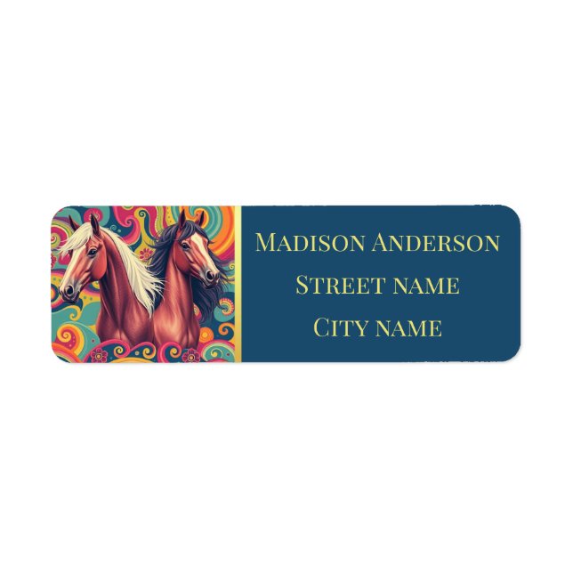 Etiqueta de la dirección de retorno de patrones co (Frente)