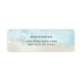 Etiqueta de la dirección de retorno del boda de ac