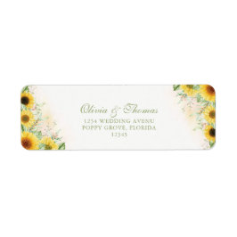 Etiqueta de la dirección de retorno del deflor de