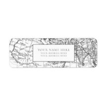 ETIQUETA DE LA DIRECCIÓN DE RETORNO DEL MAPA MUNDI