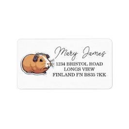 Etiqueta de la dirección de retorno del Mascota de