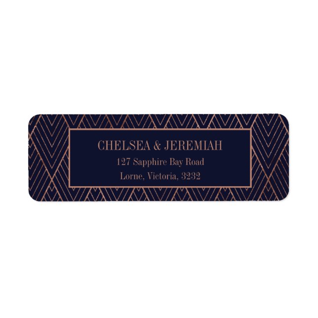 Etiqueta de la dirección de retorno del Personaliz (Frente)