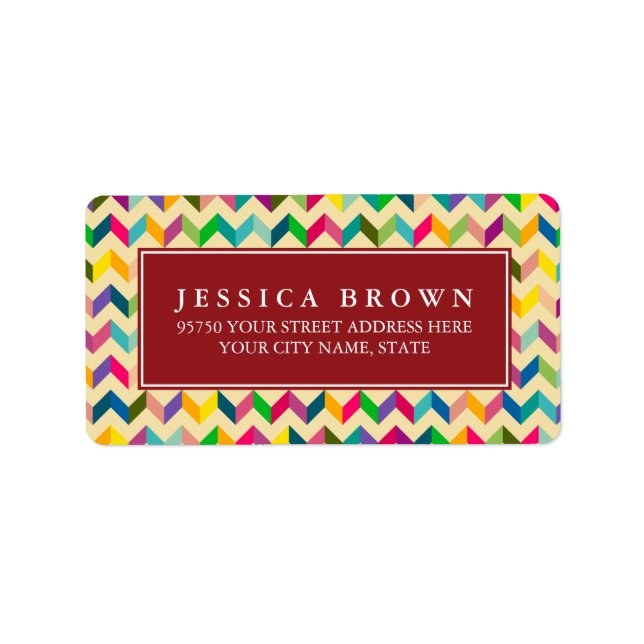 Etiqueta de la dirección de retorno del personaliz (Frente)