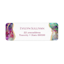 Etiqueta de la dirección de retorno opresivo de Fu