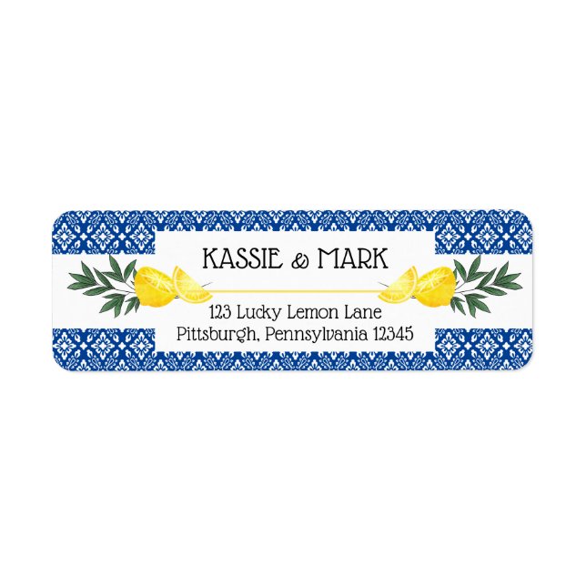 Etiqueta de la dirección de retorno tropical de la (Frente)