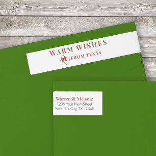 Etiqueta de la dirección de Wraparound Wraparound,