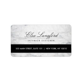 Etiqueta de la dirección del diseñador de diseño d