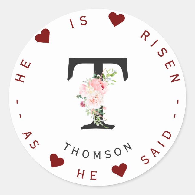 Etiqueta de la dirección del monograma floral salv (Anverso)