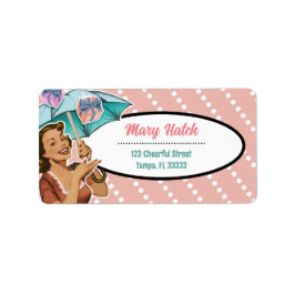 Etiqueta de la dirección del paraguas de la ducha 