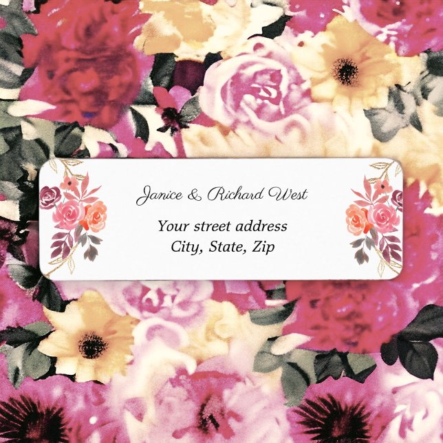 Etiqueta de la dirección del Personalizado de guir (Matching return address labels )
