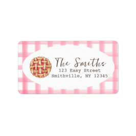 Etiqueta de la dirección del primer cumpleaños de