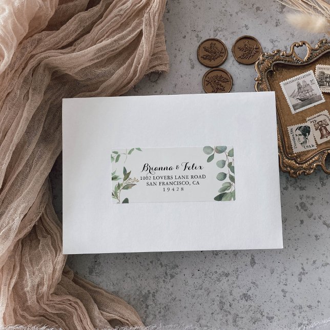 Etiqueta de la dirección RSVP de la boda folicular (Subido por el creador)