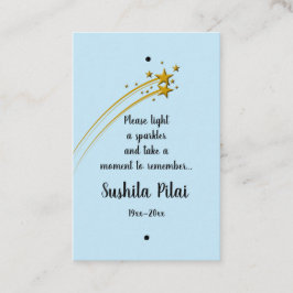 Etiqueta de la estrella de la grabación de memoria