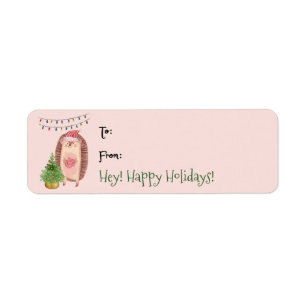 Etiqueta de la etiqueta de regalo de los Navidades