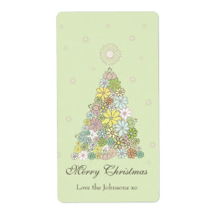 Etiqueta de la etiqueta del presente del regalo