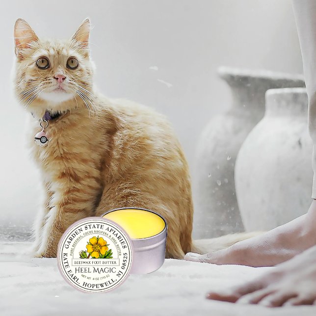 Etiqueta de la flor amarilla de los talones de las (Subido por el creador)