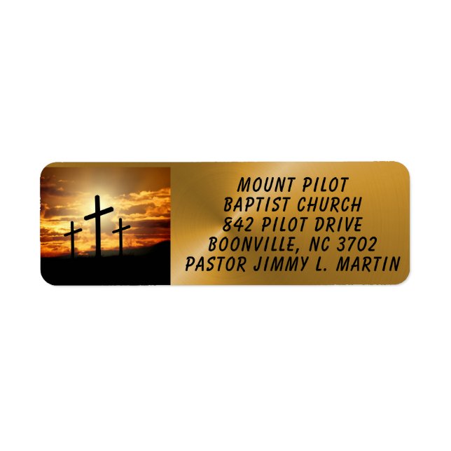 ETIQUETA DE LA IGLESIA (Frente)