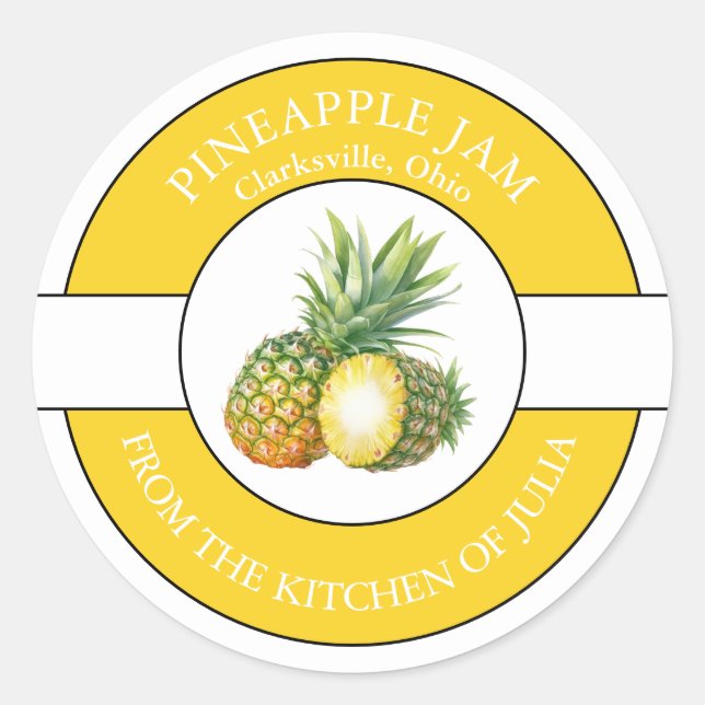 Etiqueta de la jarra de piña (Anverso)