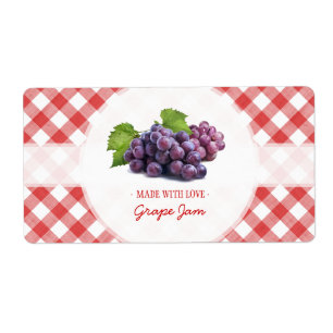 Etiqueta de la jarra de uva