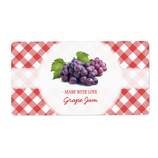 Etiqueta de la jarra de uva