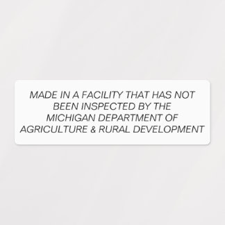 Etiqueta de la ley de algodón