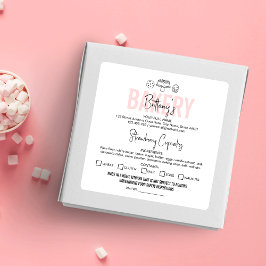 Etiqueta de la ley de la cabaña Ingredientes femen