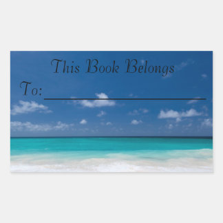 Etiqueta de la libreta de brisas oceánicas