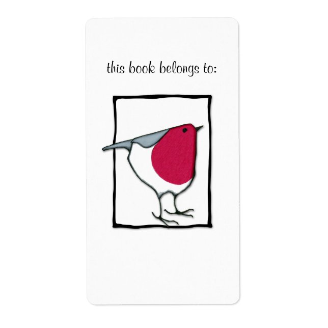 Etiqueta de la libreta de pequeños Robin (Frente)