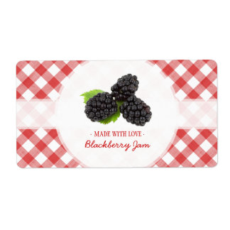 Etiqueta de la mermelada de Blackberry