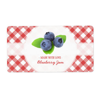 Etiqueta de la mermelada de Blueberry