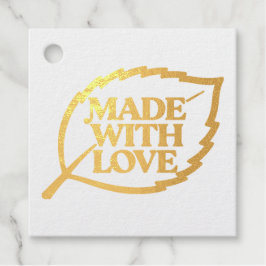 Etiqueta de la Naturaleza - HECHO CON AMOR - HOJA 
