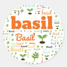 ETIQUETA DE LA PALABRA HERB - BASIL