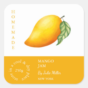 Etiqueta de la pequeña empresa del mango