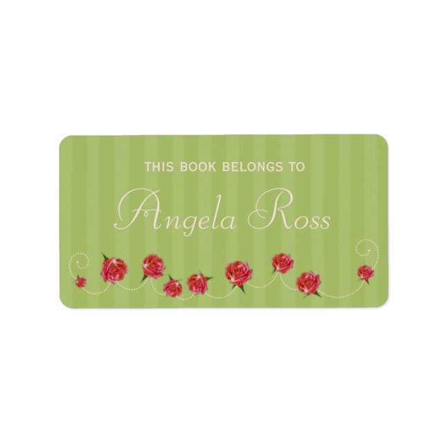 Etiqueta de la placa de biblioteca (Frente)