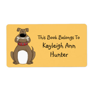 Etiqueta de la placa de bulldog