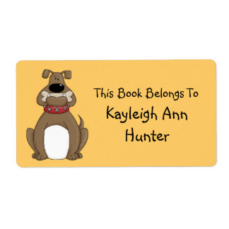 Etiqueta de la placa de bulldog