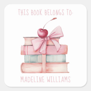 Etiqueta de la placa de libro de la biblioteca de 