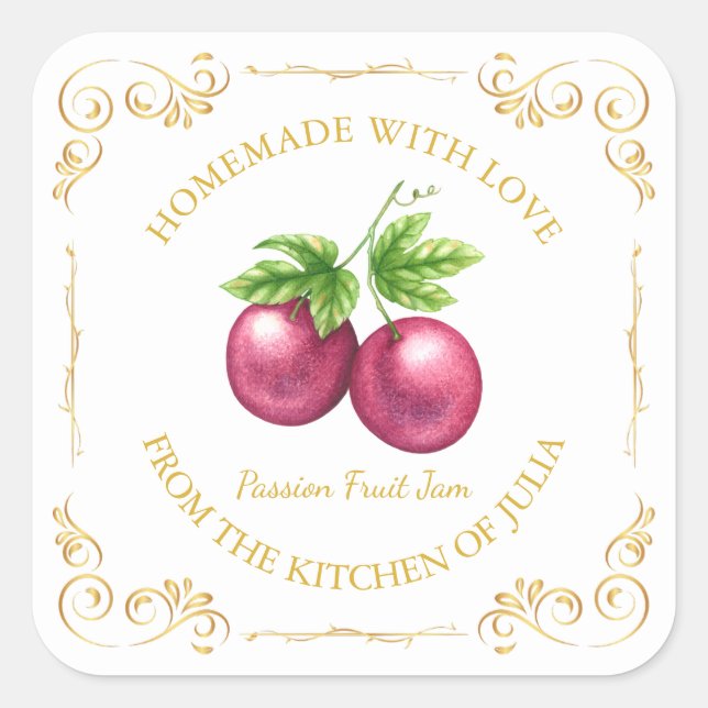 Etiqueta de la plaza de la mermelada de frutas de  (Anverso)