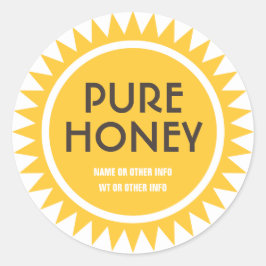 Etiqueta de la reja de miel