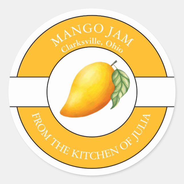 Etiqueta de la represa de Mango (Anverso)