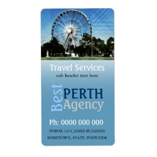 Etiqueta de la rueda de Perth